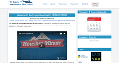 Desktop Screenshot of eugenerealtors.org